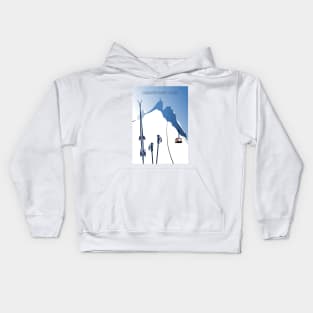 Chamonix Aiguille du Midi leewarddesign Kids Hoodie